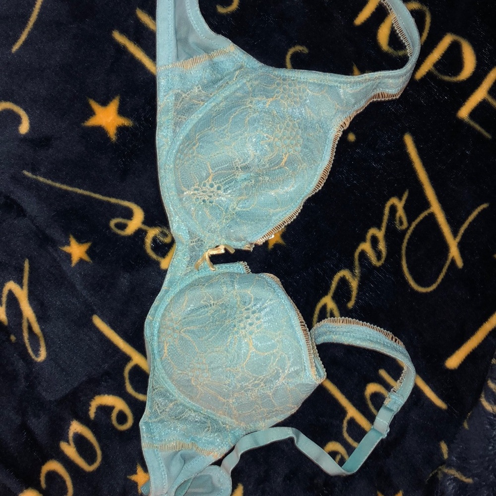 COPY - 32A Baby Blue Floral Bra